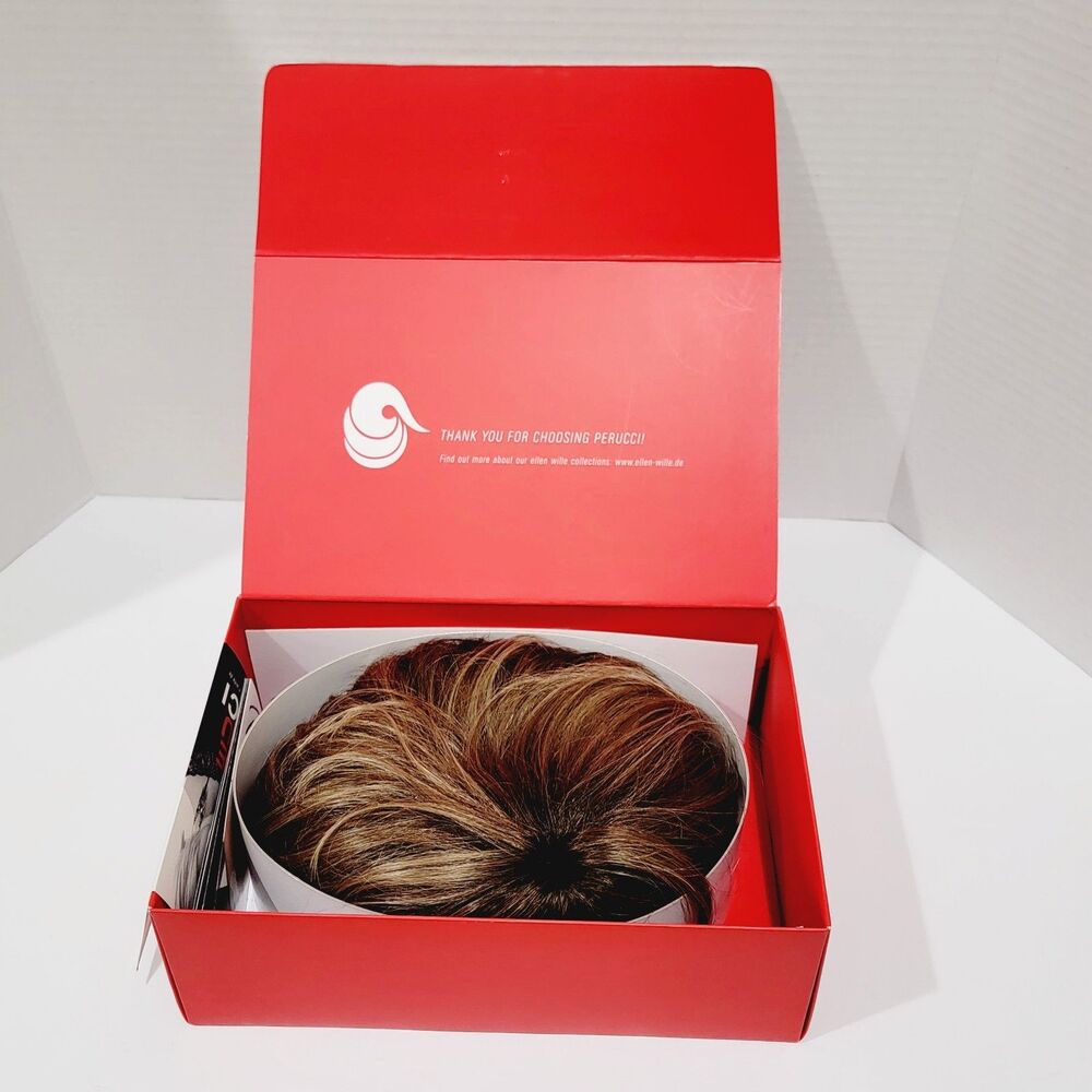 Ellen Wille Perucci Synthetic Mono Crown Cap Wig Dark Sand Rooted Style Tool